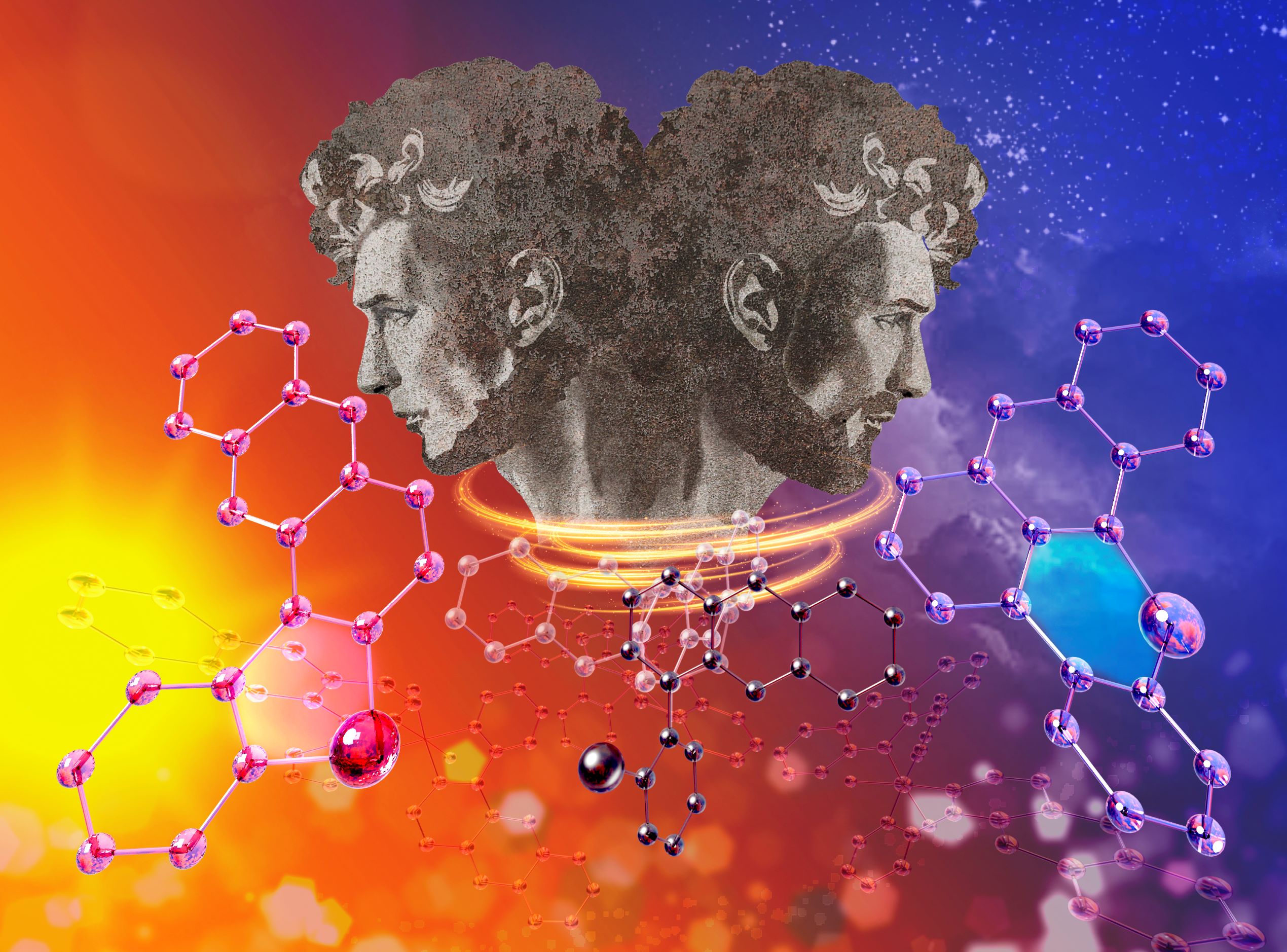 Chemical Scienceに掲載された白金錯体研究の表紙アート